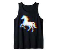 Horse Trippy EDM Rave Illusion Graphic Equestrian #25D17 Tank Top