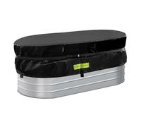 Horse Trough Cold Plunge Tub Cover, 2 x 2 x 4'' Stock Tank Cover for Horse Trough 4Ft Insulated Cold Plunge Ice Bath Tub Livestock Covers Stock Tank Pool liner Hot Tub Kit Water Proof Oval