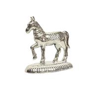 Horse Vastu Idol Decoration Items for Pooja Gift Worship Home Decor | Horse with Left Leg Up | 4.3cm x 4cm x 2.4cm