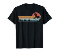 Horse Vintage Sunset Retro Graphic Equestrian Riding #25D16 T-Shirt