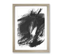 Horse Vol.12 V1 Modern Framed Print | A4 Oak Framed Wall Art | Ready to Hang | Modern Animal Picture | Living Room Bedroom Lounge Office
