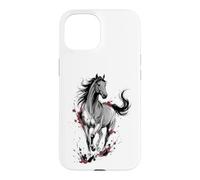 Horse Watercolor Art Case for iPhone 15