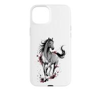 Horse Watercolor Art Case for iPhone 15 Plus