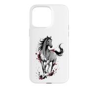 Horse Watercolor Art Case for iPhone 15 Pro Max