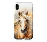 Horse Watercolor Wild Palomino Pony Equine Animal Case for iPhone XS Max