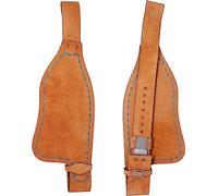 Horse Western Adult Tooled Leather Replacement Saddle Fender Pair Set with Belvins Buckles Hobble Straps ME-WSF-N014