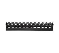 HORSE WHIP HOLDER RACK ORGANIZER PLASTIC WALL MOUNTED FOR STABLES BLACK