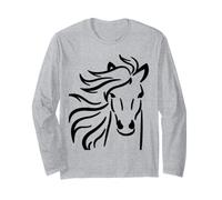 Horse Whisperer | Black Pony Design Long Sleeve T-Shirt