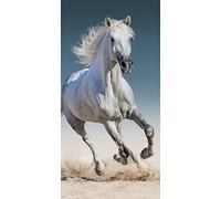 Horse White Horse Kids Bath/Beach Towel 140*70 cm