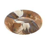 Horse White Western Cowboy Pet Dog Beds Donut Cuddler Cat Cave Bed for Medium Size Pets Supplies XS