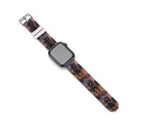 Horse Wild Animal Pattern Silicone Watch Band Replacement Watch Straps Adjustable Sport Wristband for Women Men 42mm/44mm