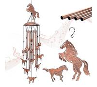 Horse Wind Chimes Outdoor Horse Gifts for Women/Men/Mom/Grandma/Wife/Friends Birthday Gifts Memorial Gift Metal WindChimes for Outside/Indoors, Home, Lawn, Porch, Patio, Garden Decor, Yard Decorations