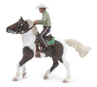 Horse With Cowboy Rider Figurine