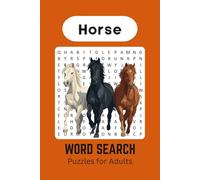 Horse Word Search Puzzles Book: Large Print for adults