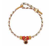 Horse Year Red Bracelet For Women Red String Ankle Rope With Eight Buddha Charms Birth Year Jewelry Chain Hoops Earrings (H, One Size)