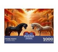 Horse1000Pieces JigsawPuzzleAnimal Horse ForAdult Colourful Brainteasing Age12+byth Challenging The Impossible Difficult Game Uncover The Puzzle 38x26cm/1000pcs