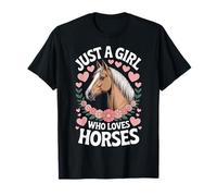 Horseback Adventure Just A Girl Who Loves Horses Rider T-Shirt
