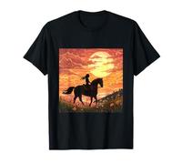 Horseback Rider At Sunset T-Shirt