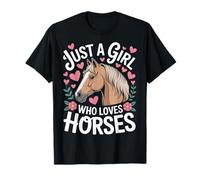 Horseback Rider Style Just A Girl Who Loves Horses Farm T-Shirt