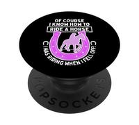 Horseback Riding Design For Equestrian - How To Ride A Horse PopSockets Adhesive PopGrip