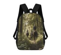 Horseback Riding on The Trails Travel Backpack Laptop Backpack 17 Inch