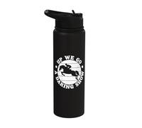 Horseback Riding Up We Go Horse Rider Stainless Steel Insulated Water Bottle