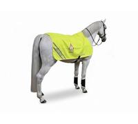 Horsemasters Caution Exercise Ride-On Sheet - High Visibility Reflective Horse Rug - Waterproof Lightweight Safety Gear for Riding & Training - Hi-Viz Reflective Exercise Sheet for Horses