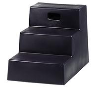 Horsemens Pride 3-Step Mounting Block Heavy Duty Polyethylene Footing Black