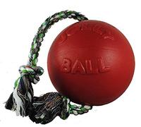 Jolly Pets Romp-n-Roll Ball With Rope Dog Toy
