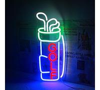 Horseneon Golf Neon Sign for Wall Decor, Golf Neon Led Sign, Creative Neon Lights Signs with USB Powered for Golf Club, Backdrop Lights, Wall Hanging Decor