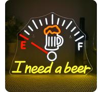 Horseneon I Need A Beer Neon Sign Beer Neon Signs Led Sign Foam Neons Wall Light Lettering Neons Signs For Bedroom Bar Wine Cellar Letter Lights For Bedroom Home Shop Restaurant Hotel Decoration