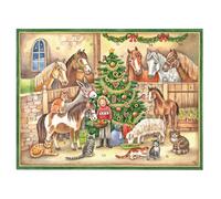 Horses and Cats Richard Sellmer Advent Calendar 355 x 265 mm glitter