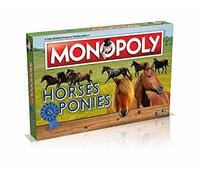 Winning Moves Horses and Ponies Monopoly Board Game, Pick your bespoke equestrian token, advance to Pasa Fino, Appaloosa or Friesian, 2 plus player family game for ages 8 plus