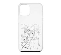 Horses animals picture coloring, painting, drawing Case for iPhone 12/12 Pro