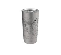 Horses Animals Picture Colour, Paint, Draw and Colour Stainless Steel Insulated Tumbler