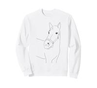 Horses animals picture colour, paint, draw and colour Sweatshirt