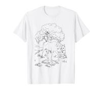 Horses Animals Picture Colour, Paint, Draw and Colour Value Graphic T-Shirt