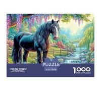 Horses at SunsetPremium Jigsaw Puzzles for Adults A 1000-Piece Advanced-Level Set Featuring Challenging And Educational Games - Designed As The Jigsaw Puzzles for Adults And Mature Kids