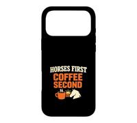 Horses Before Coffee Barn Morning Humor Equestrian Routine Case for iPhone 17 Pro Max