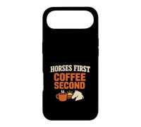 Horses Before Coffee Barn Morning Humor Equestrian Routine Case for iPhone Air