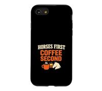 Horses Before Coffee Barn Morning Humor Equestrian Routine Case for iPhone SE (2020) / 7/8