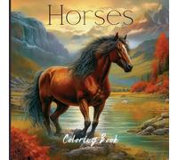 Horses Coloring Book: 50 Greyscale Coloring Pages for Adults of Beautiful Horses for Relaxation and Stress Relief