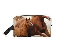 Horses Cubs Two RunLarge Capacity Cosmetic Organizer，Travel Makeup Bag for Women