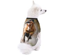 Horses Dog Pet Clothes - Security Printed Pet Sweaters, Coat Winter for Small Medium Large Dogs Cats, Cozy Apparel Casual Fashion Costume, Cute Pet Pullover Sweater.