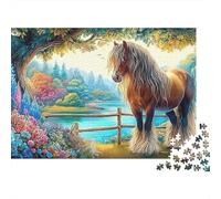 Horses Galloping 1000 Piece Jigsaw Puzzle for Adults Highland Cow 1000 Pc Adults Jigsaw Puzzles - Fun Activity for Rainy Days, Birthday Jumbo100% Recvcled Cardboard52x38cm/1000pcs