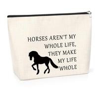 Horses Gifts for Girls Makeup Bag Funny Horse Gifts for Horse Lovers Women Christmas Birthday Presents for Cowgirls Friends Sister Aunt Country Girl Horse Lover Gift Travel Cosmetic Pouch