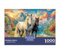 Horses in LandscapeTitanic Jigsaw Puzzles for Adults Tackle The 1000-Piece (Advanced) Gauntlet of Impossible, Hard, And Difficult Challenging Puzzle Games - The Defining Gift Jigsaw Puzzles for Serio