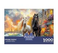 Horses in ParisFormidable 1000-Piece Jigsaw Puzzles for Adults An Odyssey of Impossible, Hard, And Difficult Challenging Puzzle Educational Games - The Ultimate Gift for Dedicated Adult And Teen Puzz
