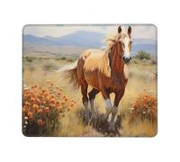 Horses in The Fields Multi Size Mouse pad for Office, Study & Play-Mousepad with Strong Adhesion and Thick Comfortable Surface