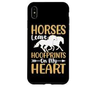 Horses Leave Hoofprints On My Heart Case for iPhone XS Max